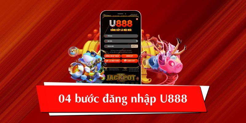 Quy trình đăng nhập U888 đơn giản, tiện gọn với 04 bước